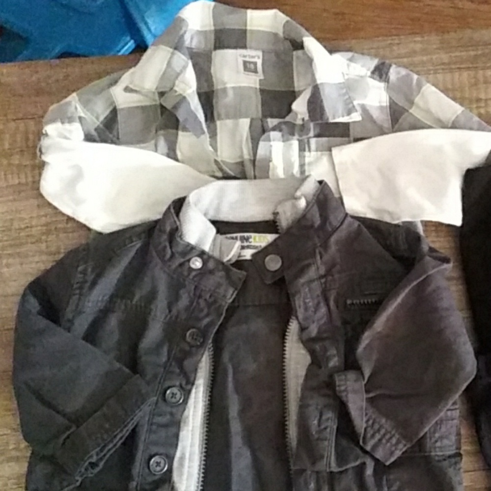 Button down shirt and jacket